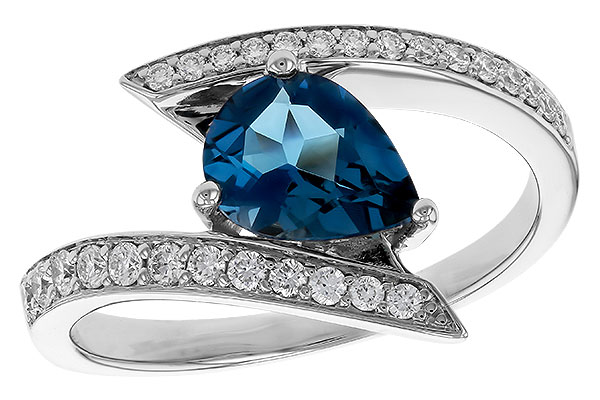 L320-29027: LDS RG 1.04 LONDON BLUE TOPAZ 1.28 TGW (8x6MM)